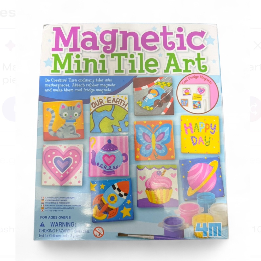 Magnetic Mini Tile Art Kit - Multicolor